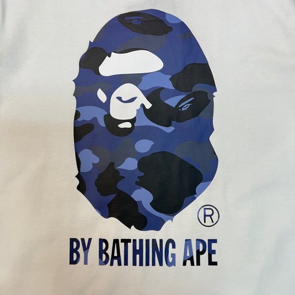 BAPE Ape Man Letter Printing Short Sleeve T-shirt with Large Ape Man Letter Graf - Picture 3 of 5